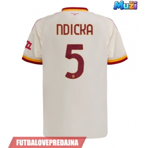 Lacne Muži Futbalové dres AS Roma Evan Ndicka #5 2026-27 Krátky Rukáv - Preč